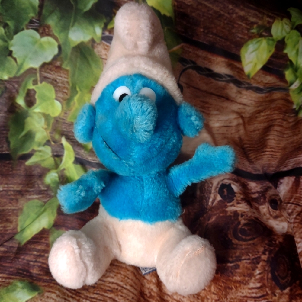 🌹 5 for $25 1980s Smurf plush doll